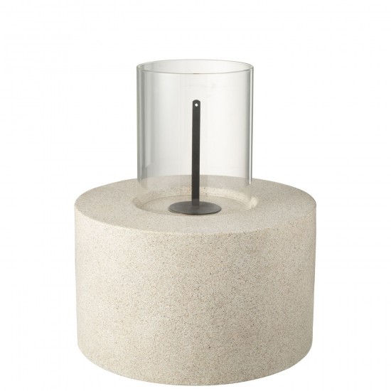 J Line Brasero Rond Mgo Gris L41xB42xH51 cm JLine 53126 by Jolipa 53126.