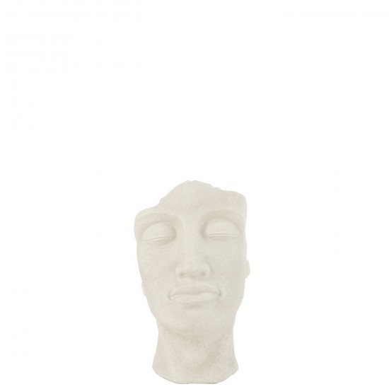 J Line Cachepot David Argile Blanc Small L25xB22xH38 cm JLine 53167 by Jolipa 53167.