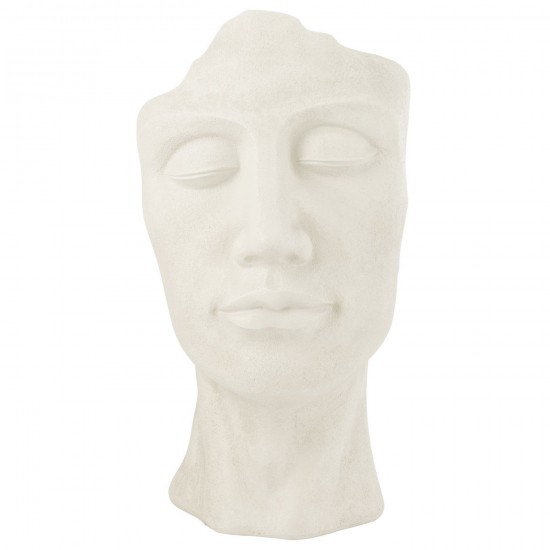 J Line Cachepot David Argile Blanc Large L41xB36xH70 cm JLine 53168 by Jolipa 53168.