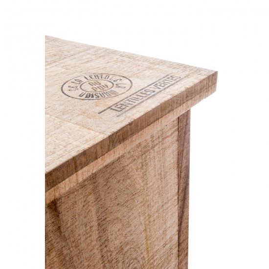 J-Line Bar 3 Cassetti + 3 Ripiani Legno Naturale .