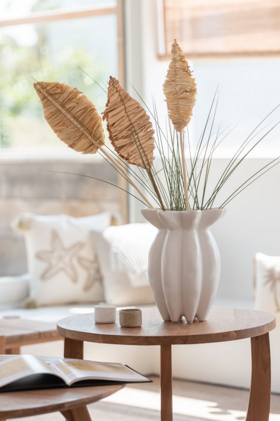 Jolipa Vase Lotus Ceramique Blanc Large.