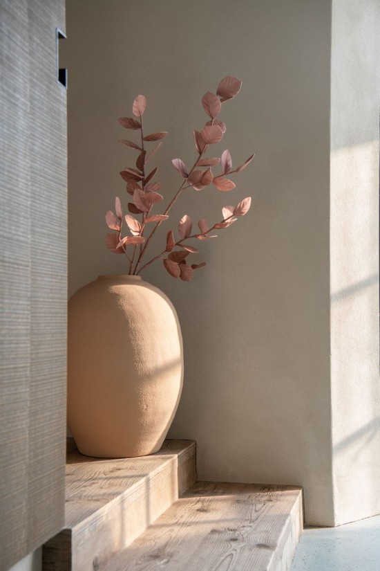 Jolipa Vase Cassia Oval Argile Beige.