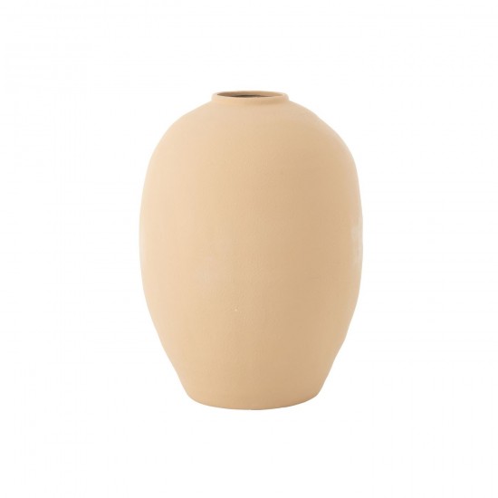 J Line Vase Cassia Oval Argile Beige L39xB39xH54 cm JLine 53309 by Jolipa 53309.