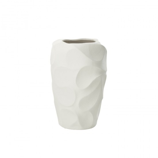 J Line Vase Mirena Argile Blanc Large L28xB28xH43 cm JLine 53341 by Jolipa 53341.