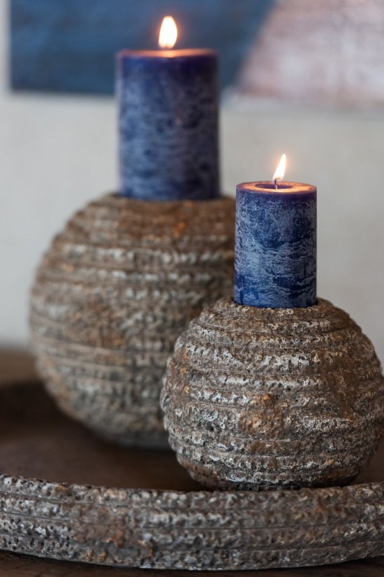 Jolipa Chandelier Antique Rond Ciment Small.