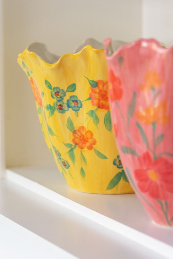 Jolipa Vase Alegria Fleurs Large Argile Mix.