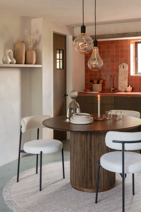 Jolipa Vase Bouteille Bouchon Yara Verre Greige Medium.