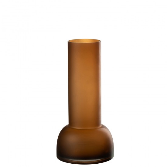 J Line Vase Chandelier Yoko Verre Marron Medium L16xB16xH32 cm JLine 53420 by Jolipa 53420.