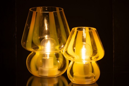 J-Line J Line Éclairage Armatures Luminaires D'intérieur Pieds De Lampe Avec Abat Jour Lampes De Table Lampe Rayures V.