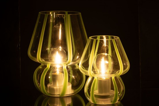 J-Line J Line Éclairage Armatures Luminaires D'intérieur Pieds De Lampe Avec Abat Jour Lampes De Table Lampe Rayures V.