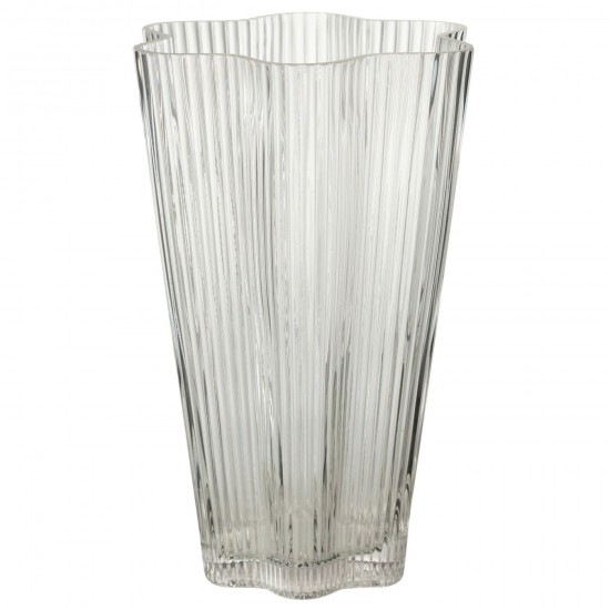 J Line Vase Clara Verre Transparent Large L18xB17xH27 cm JLine 53583 by Jolipa 53583.