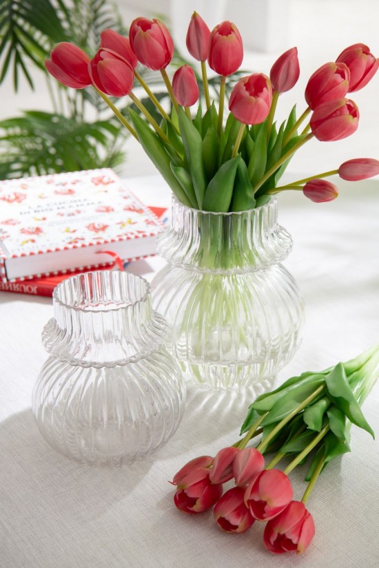 Jolipa Vase Kano Verre Transparent Small.