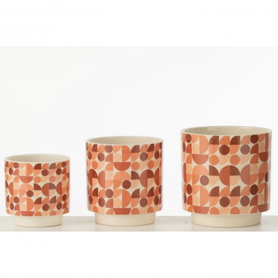 J-Line J Line Grands vases Grand vase Vases hauts Vase haut. Jolipa Vase Fraises Cover Ceramique Rouge.