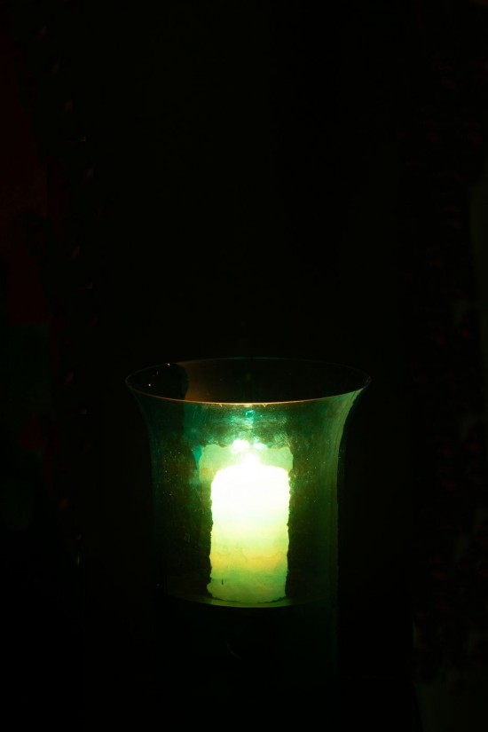 J-Line J Line lanternes photophores Jolipa Photophore Tarifa Etroit Verre Azur Extra Small.