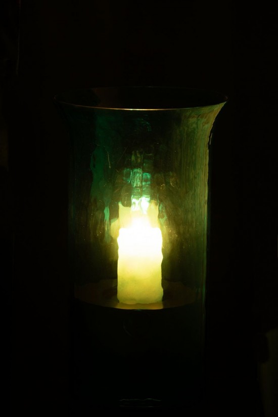 J-Line J Line lanternes photophores Jolipa Photophore Tarifa Etroit Verre Azur Large.