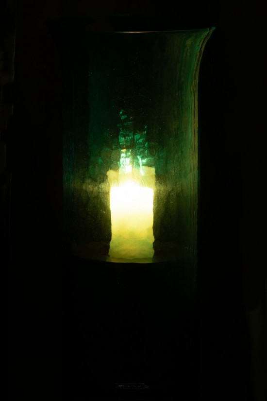 J-Line J Line lanternes photophores Jolipa Photophore Tarifa Etroit Verre Azur Extra Large.