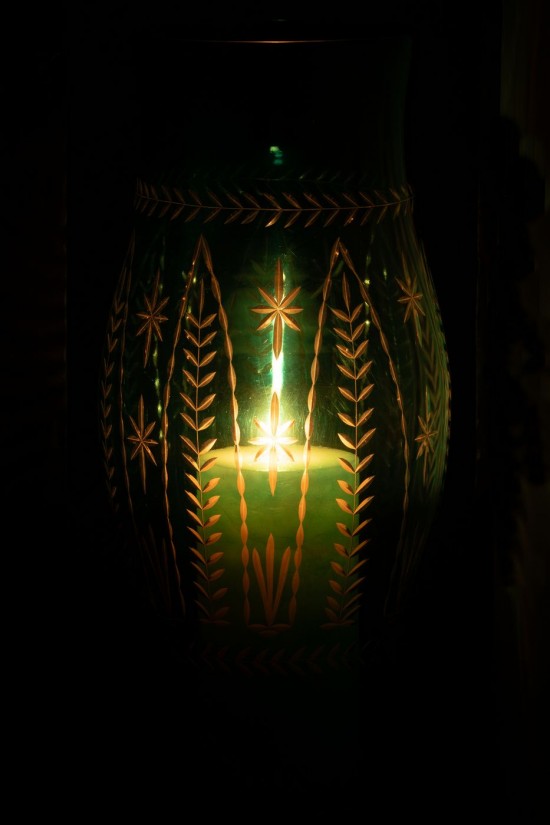 J-Line J Line lanternes photophores Jolipa Photophore Tarifa Verre Azur Large.