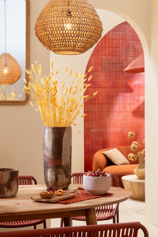 Jolipa Plafonnier Metal Torsade Naturel.