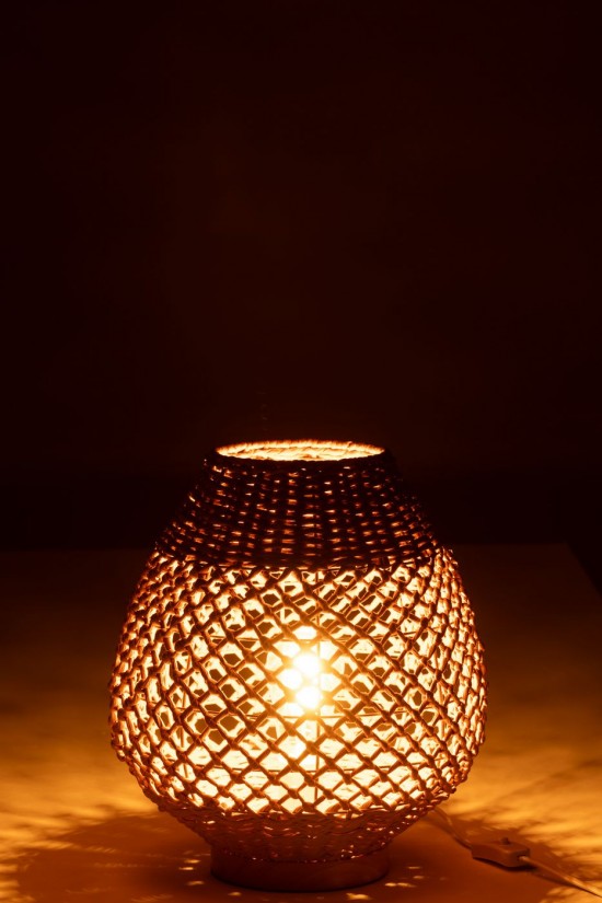 J-Line J Line Ampoules Jolipa Lampe Metal Torsade Fonce Naturel Small.