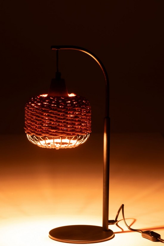 J-Line J Line Ampoules Jolipa Lampe Lanterne Metal Orange.