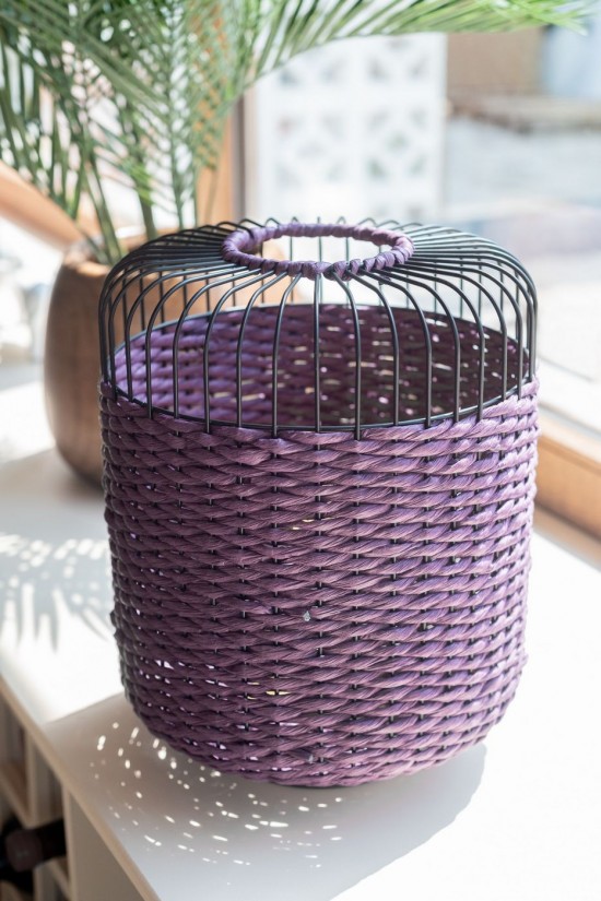 Jolipa Lampe Metal Mauve.