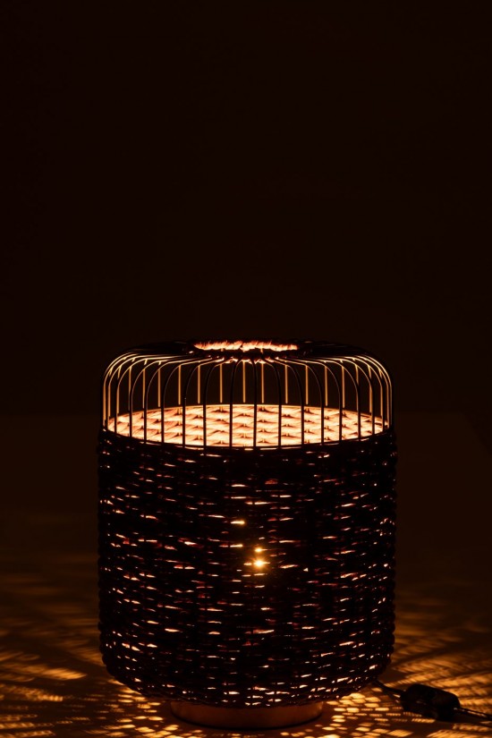 J-Line J Line Ampoules Jolipa Lampe Metal Mauve.