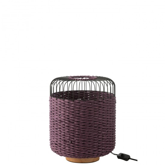 J Line Lampe Metal Mauve L27xB27xH35 cm JLine 53783 by Jolipa 53783.