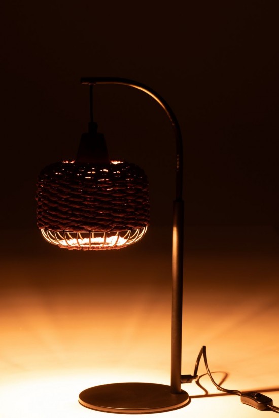 J-Line J Line Ampoules Jolipa Lampe Lanterne Metal Mauve.