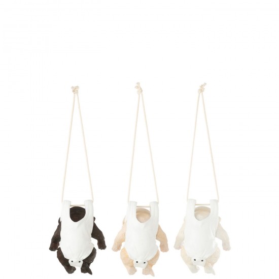 J-Line J Line animal animaux statuettes Jolipa Chien Couche B Polyresine Mix Assortiment De 3.