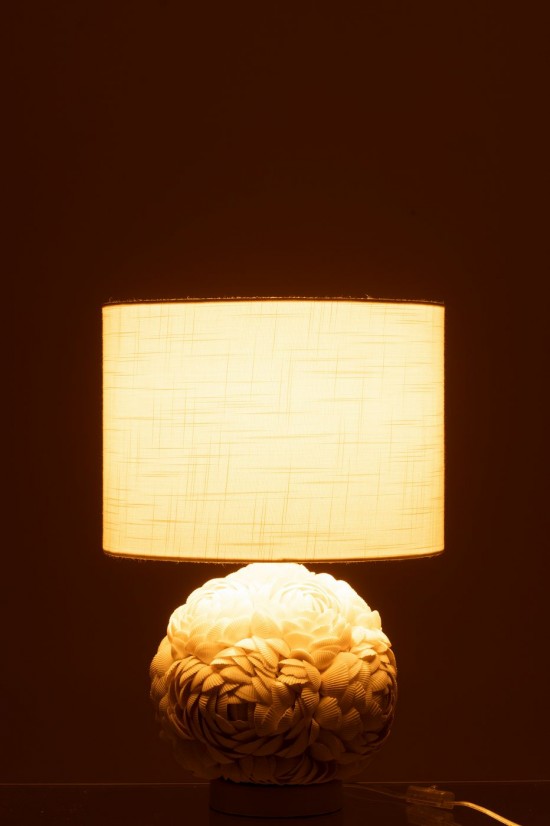 J-Line J Line Ampoules Jolipa Lampe Coquillage Blanc Small.