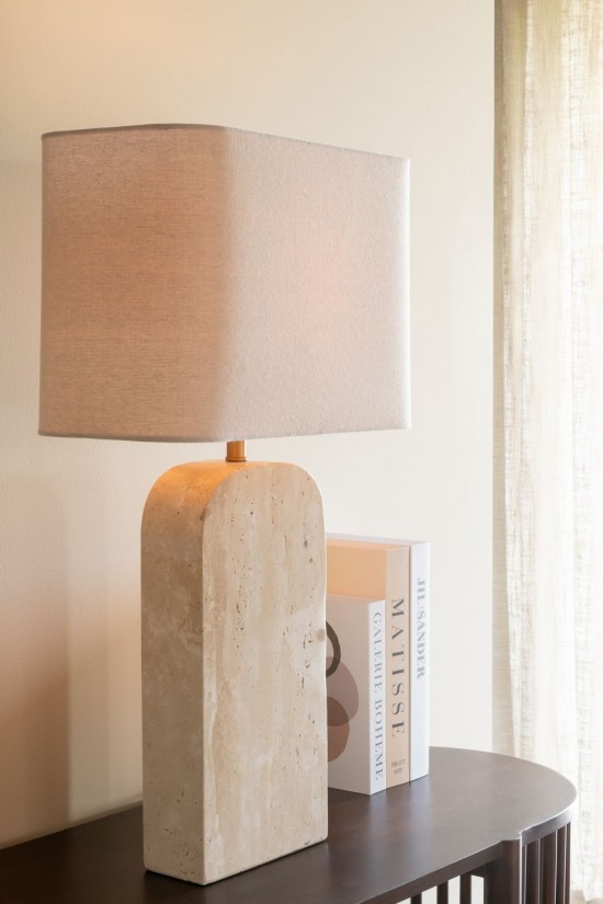 Jolipa Lampe Travertin Beige.