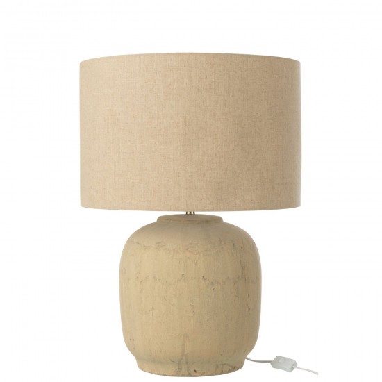 J Line Lampe Mia Terre Cuite Beige Large L46xB46xH64 cm JLine 53869 by Jolipa 53869.