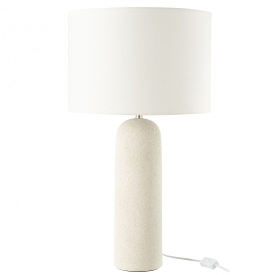 J Line Lampe Isla Terre Cuite Blanc L38xB38xH68 cm JLine 53871 by Jolipa 53871.