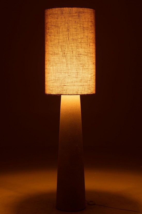 J-Line J Line Lampadaires Lampes Raides Debouts Sur Pied De Sol Jolipa Lampadaire Ava Fibre De Verre Jute Naturel Large.