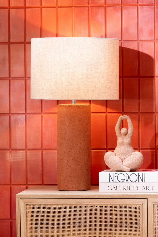 Jolipa Lampe Isla Terre Cuite Rouille.