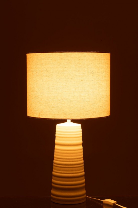 J-Line J Line Éclairage Armatures Luminaires D'intérieur Pieds De Lampe Avec Abat Jour Lampes De Table Jolipa Lampe Ceramique.