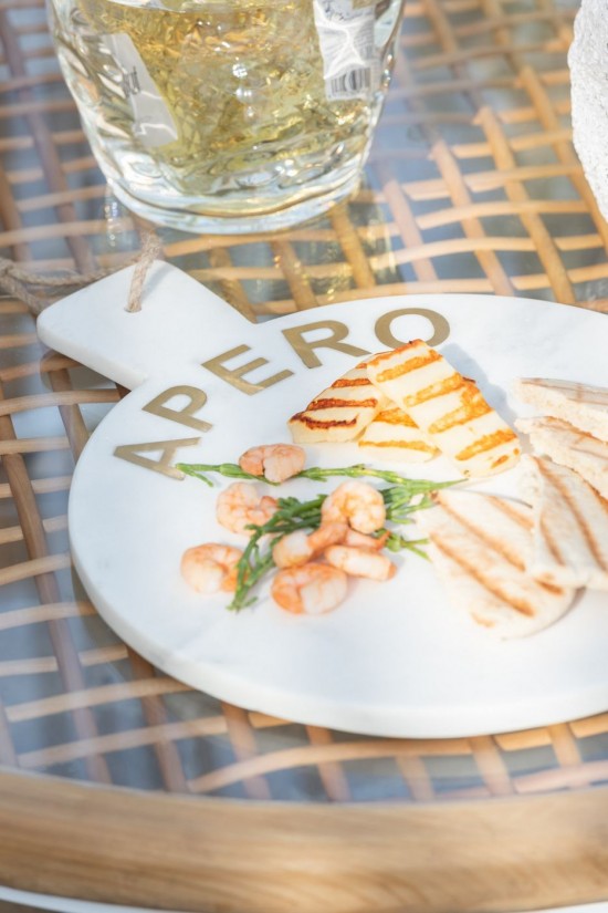 Jolipa Planche A Fromage Rond Apero Marbre Blanc.