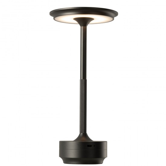 Jolipa Lampe Led Touch Plastique Noir.