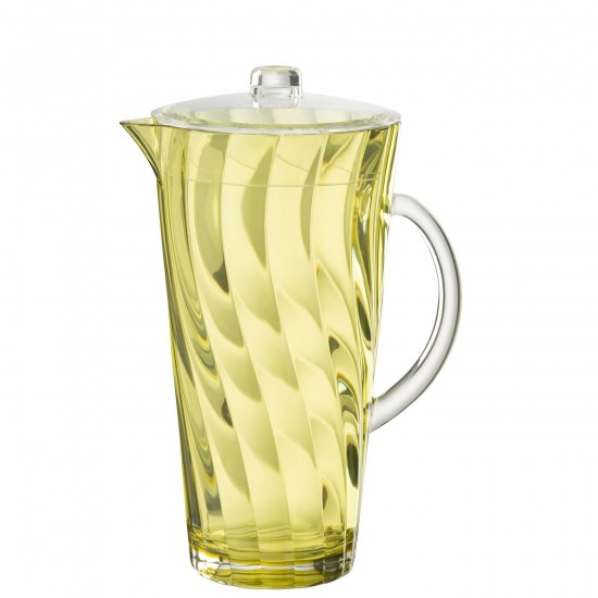 J Line Pichet Vague Plastque Jaune L14xB14xH27 cm JLine 54267 by Jolipa 54267.