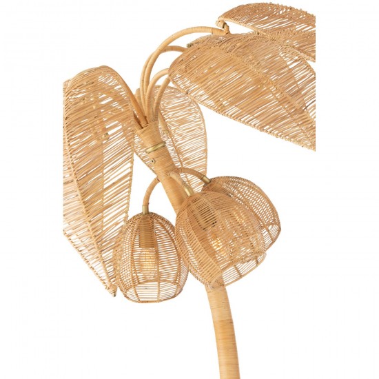 J-Line J Line Lampadaires Lampes Raides Debouts Sur Pied De Sol Lampadaire Cocotier Canne A Sucre Natura Small.