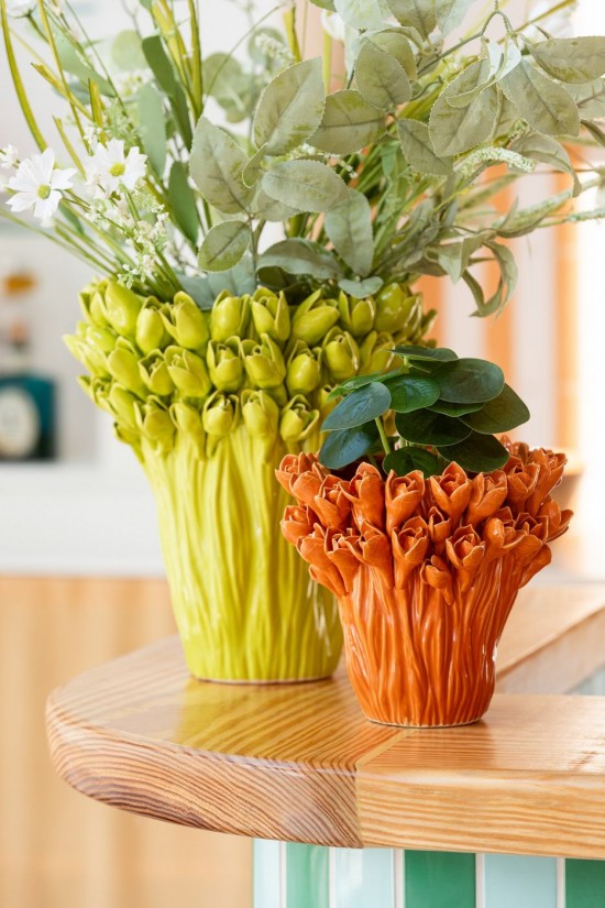 Jolipa Vase Ambrosia Ceramique Orange Small.