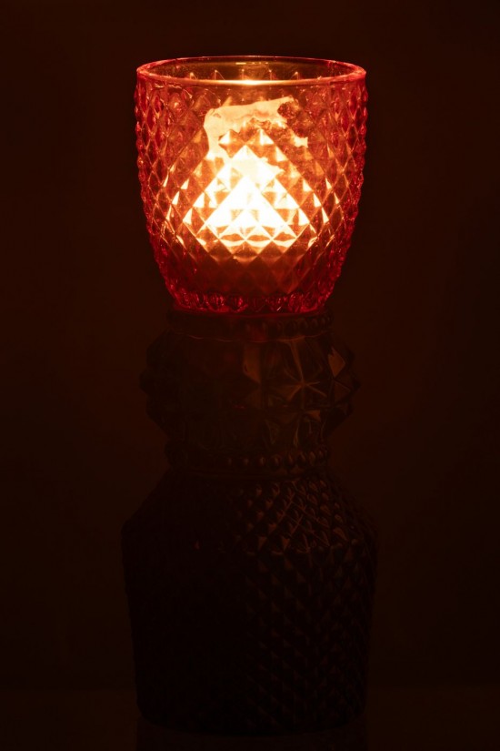 J-Line J Line photophores Candleholder Jazzy Glass Mix.