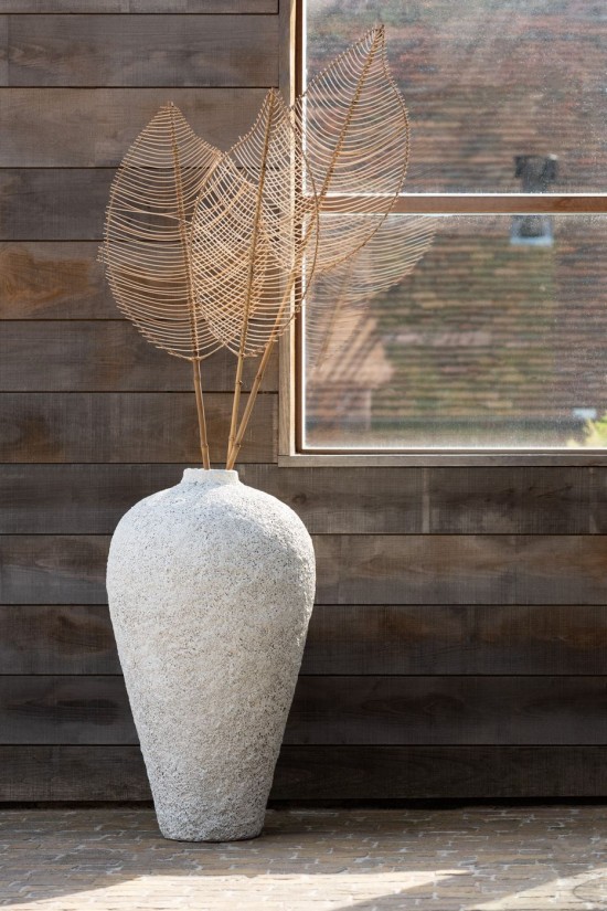 Jolipa Vase Pot Antique Cement White.