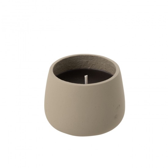 J Line Bougie Exterieure Cyra Ciment Gris Medium L18xB18xH14 cm JLine 54586 by Jolipa 54586.