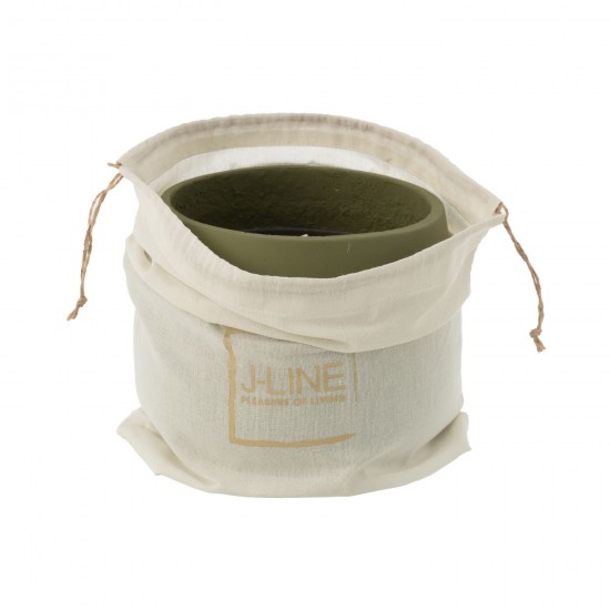 J-Line J Line bougie d'extérieur bougies d'extérieur Jolipa Bougie Exterieure Cyra Ciment Vert Large.