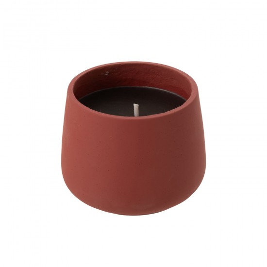 J Line Bougie Exterieure Cyra Ciment Rouge Large L21xB21xH16 cm JLine 54599 by Jolipa 54599.