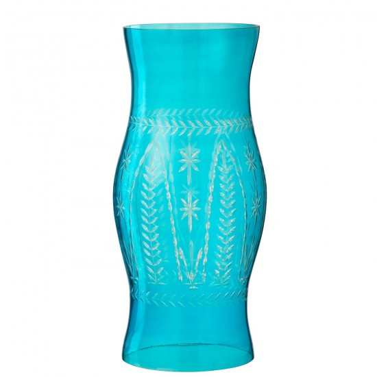 J Line Photophore Tarifa Verre Azur Small L18xB18xH50 cm JLine 54649 by Jolipa 54649.