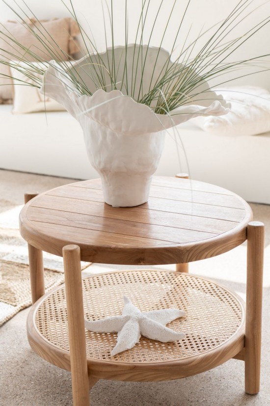 Jolipa Vase Corolla Large Ceramique Blanc.