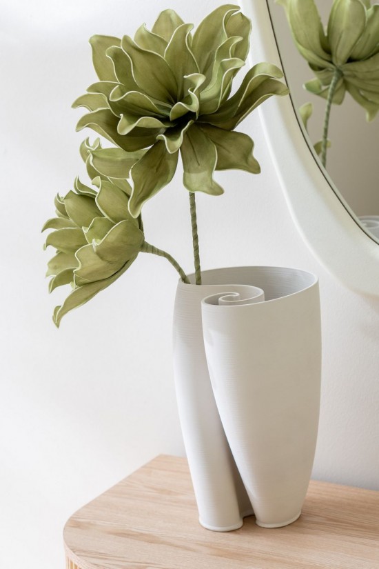 Jolipa Vase Hydra Ceramique Beige.