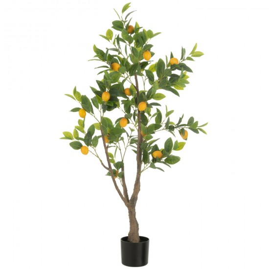J Line Citronnier Pot Artificiel Vert Large L60xB48xH130 cm JLine 54713 by Jolipa 54713.